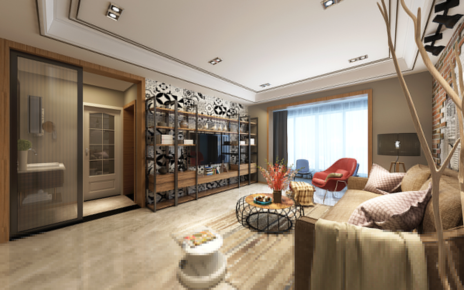 龍湖九里晴川-現代簡約-臥室設計效果圖