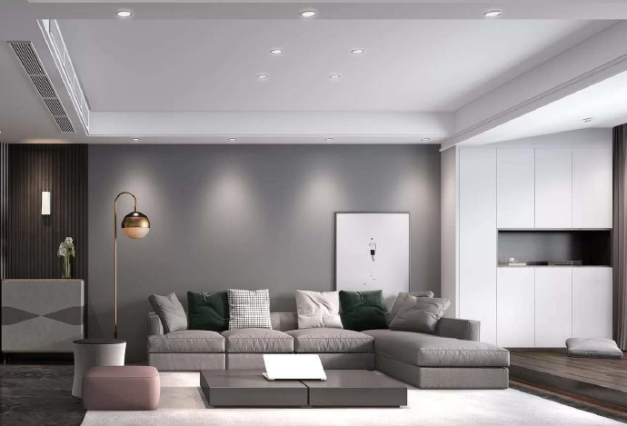 [裝修案例]129平現代簡約風格裝修案例，黑白灰的完美詮釋