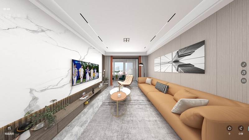 龍湖九里晴川-現(xiàn)代簡約-臥室設(shè)計(jì)效果圖