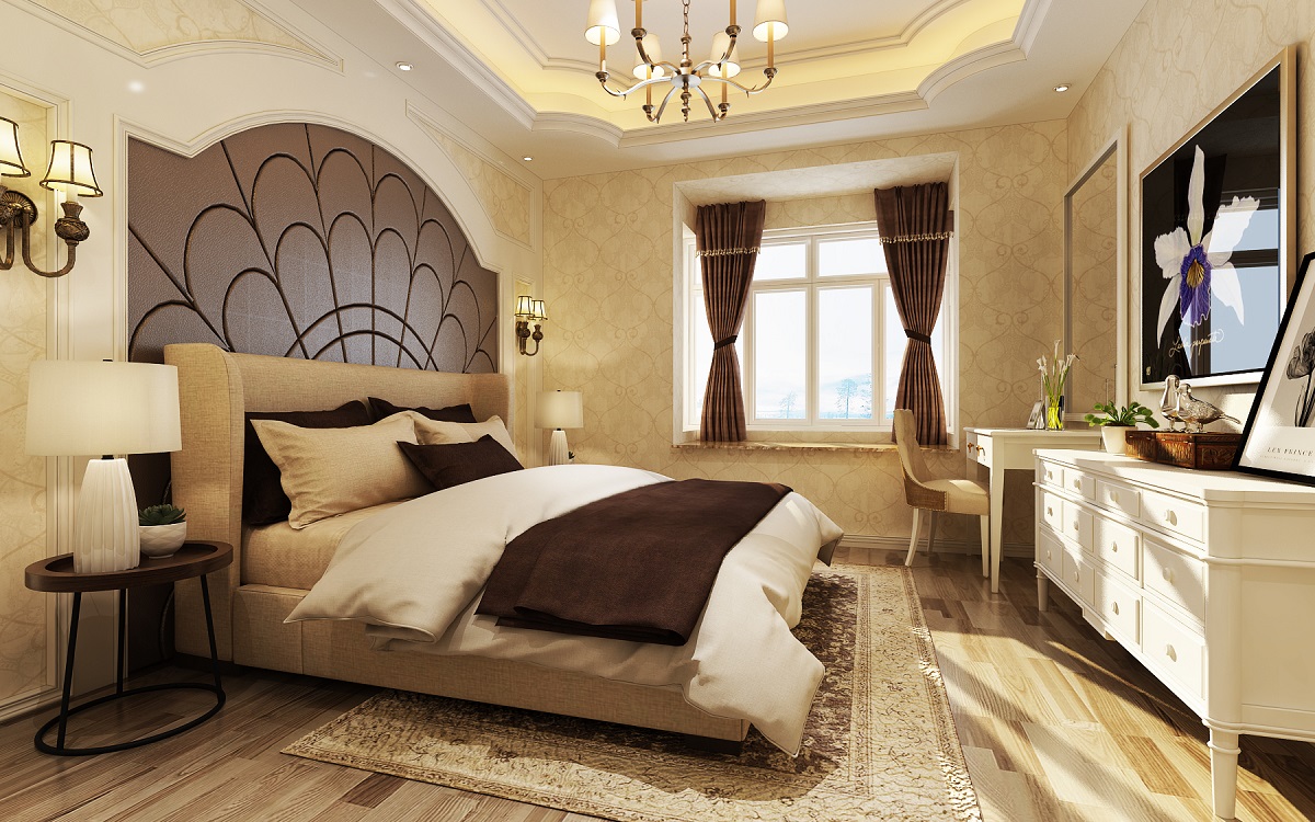 龍湖九里晴川-現(xiàn)代簡(jiǎn)約-臥室設(shè)計(jì)效果圖